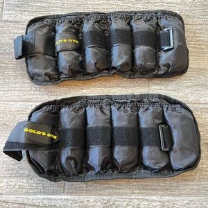 Golds Gym 5lb Pair 2x2.5lb Adjustable Ankle Weight